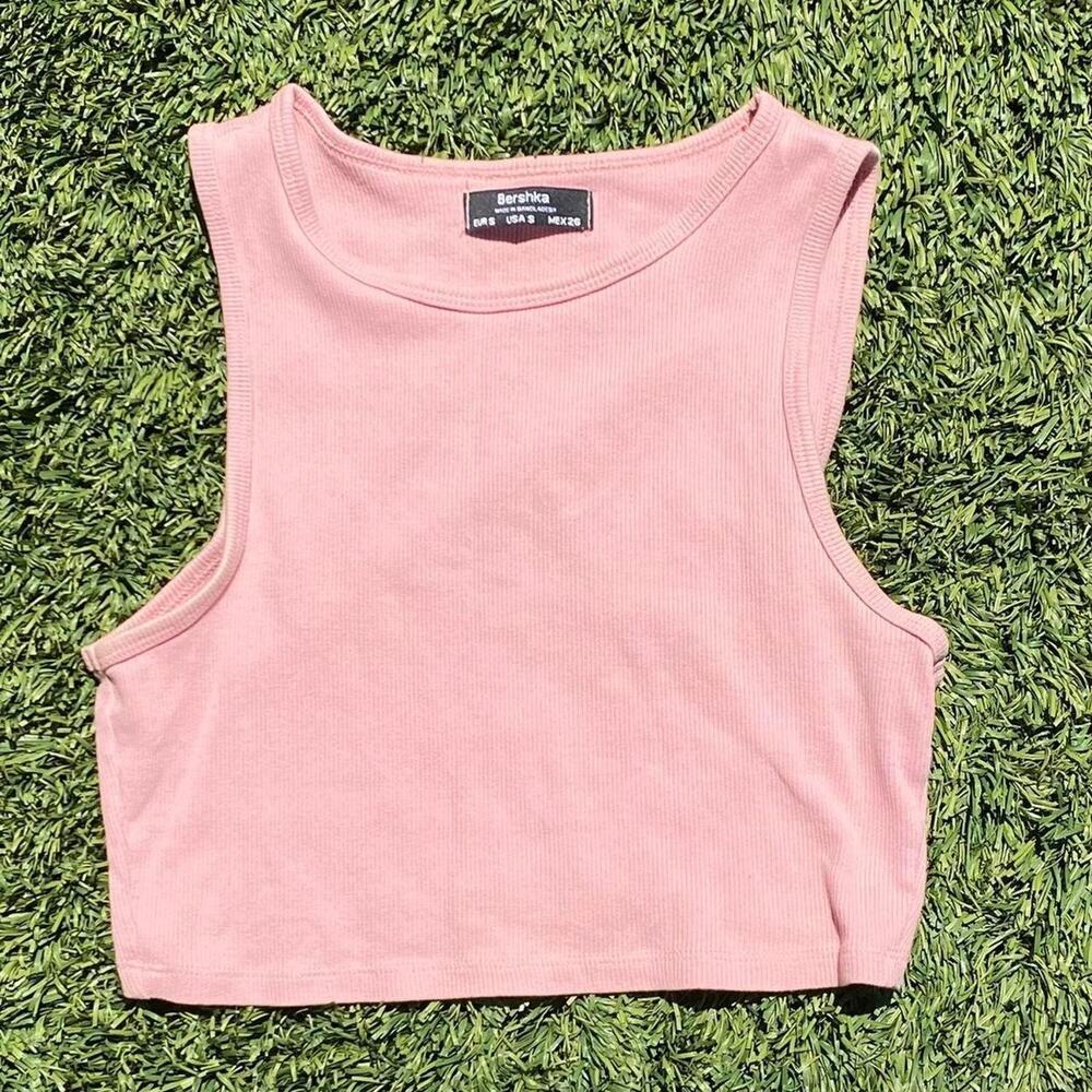 Bershka Pink Tanktop Size S